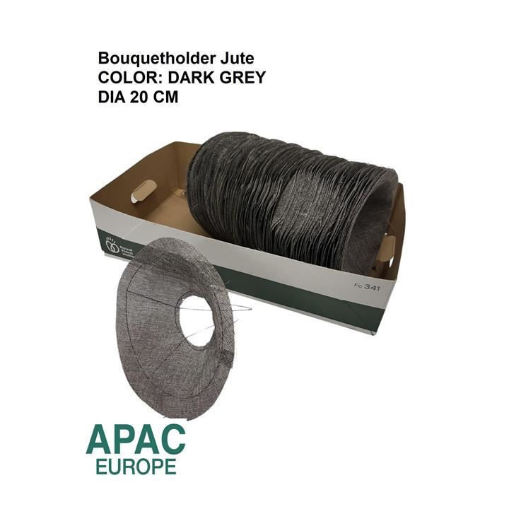 PORTA RAMOS JUTE GREY 20ØCM (10UNID)1