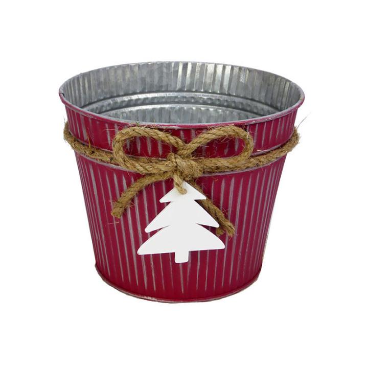 CESTA METALICA ROJA Ø16xH141