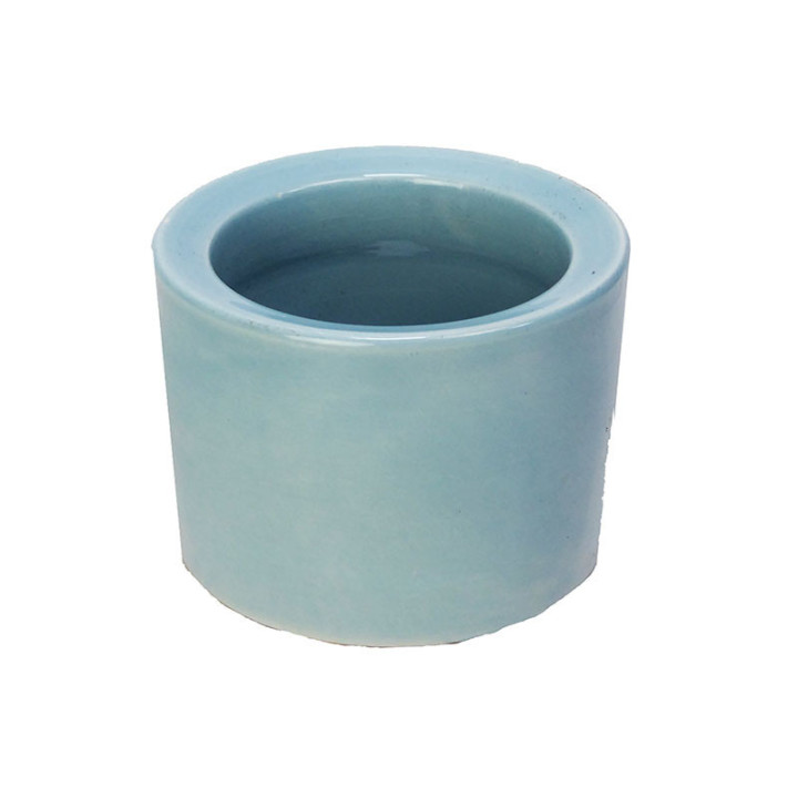 MACETA AZUL TURQUESA 7CM Ø8CM1