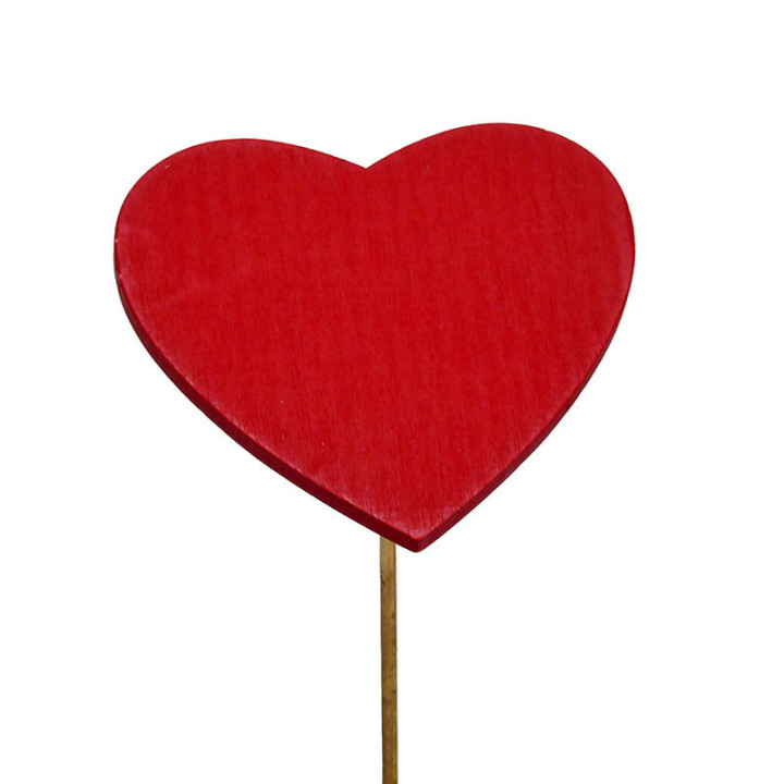 PICK CORAZON ROJO INCLINADO 8CM1