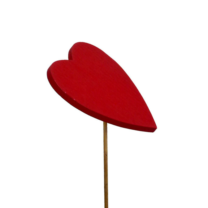 PICK CORAZON ROJO INCLINADO 8CM2