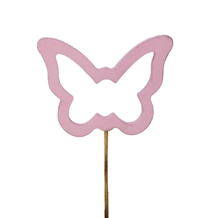 PICK MARIPOSA ROSA 15CM1