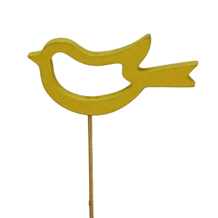 PICK PAJARO AMARILLO 15CM1