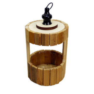 MACETA COLGANTE MADERA 36CM Ø18CM1