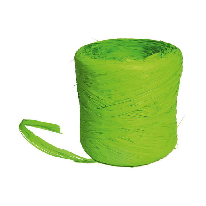 BOBINA DE RAFIA VERDE PISTACHO1