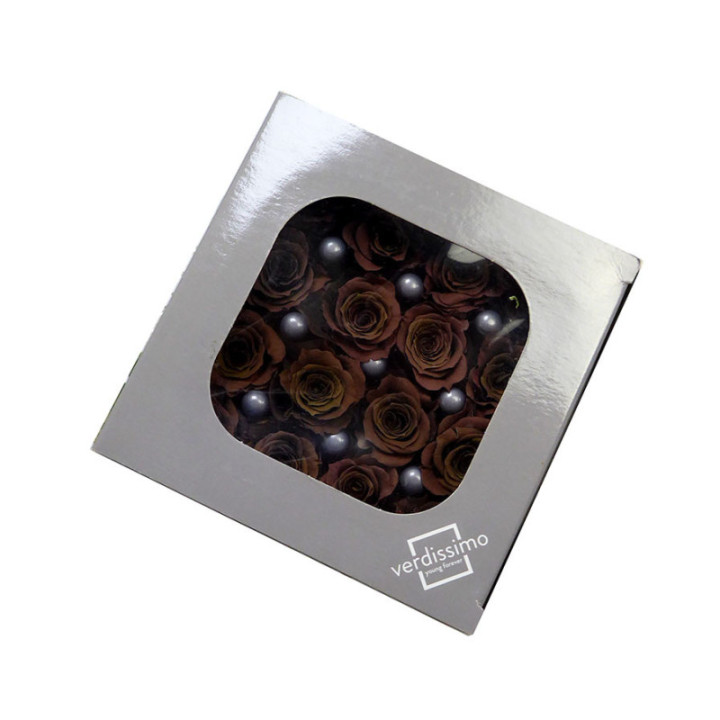 ROSA PRESERVADA CHOCOLATE 16 UNID1