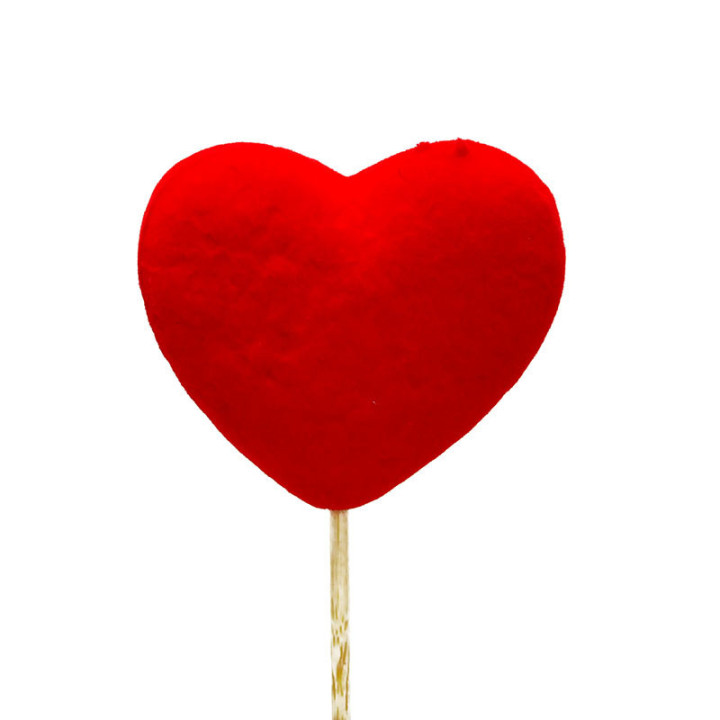 PICK HEART RED 5.5CM1