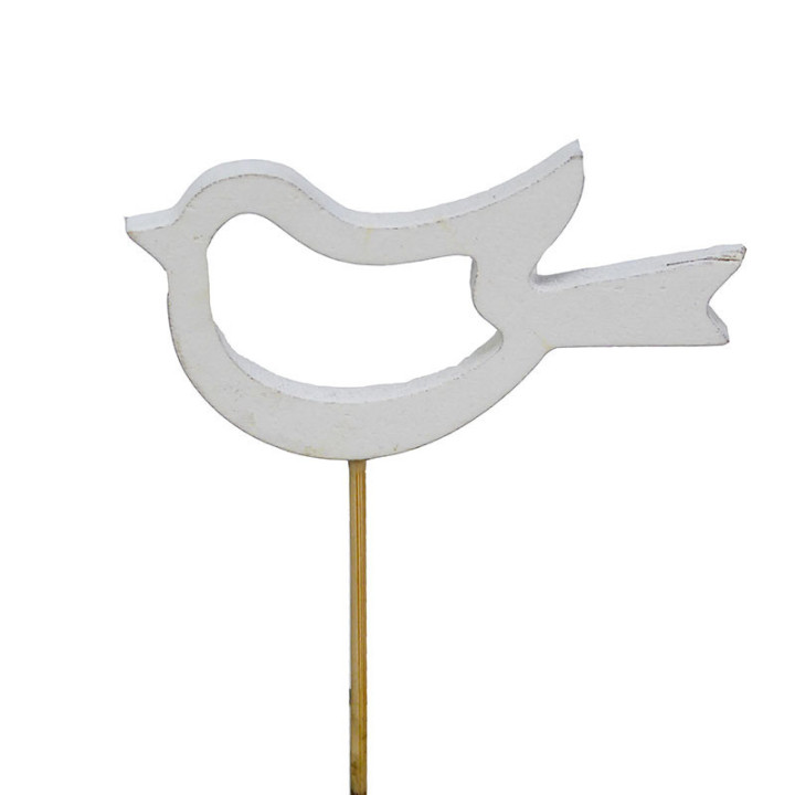 PICK PAJARO BLANCO 15CM1