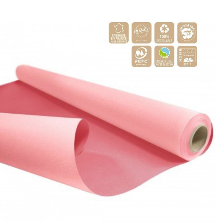 ROLLO PAPEL ROSA CLARO/ROSA 80CM 40M1