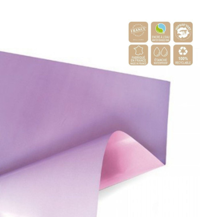 LAMINA ALUMINIO ROSA/MALVA MATE 70*70CM X1001