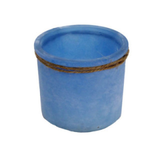 MACETA CUERDA AZUL 8CM Ø7CM1