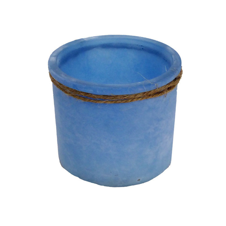 MACETA CUERDA AZUL 8CM Ø7CM1