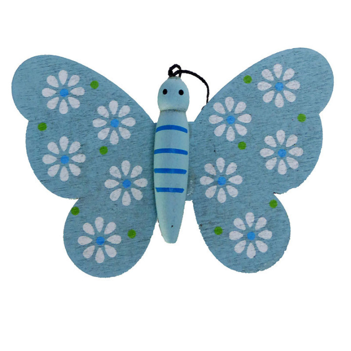 PICK MARIPOSA AZUL 8CM *50CM2