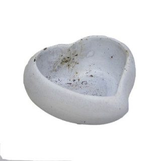 MACETA CORAZON BLANCO 6CM Ø14CM1