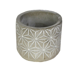 MACETA FLOR GRIS 6CM Ø5.5CM1